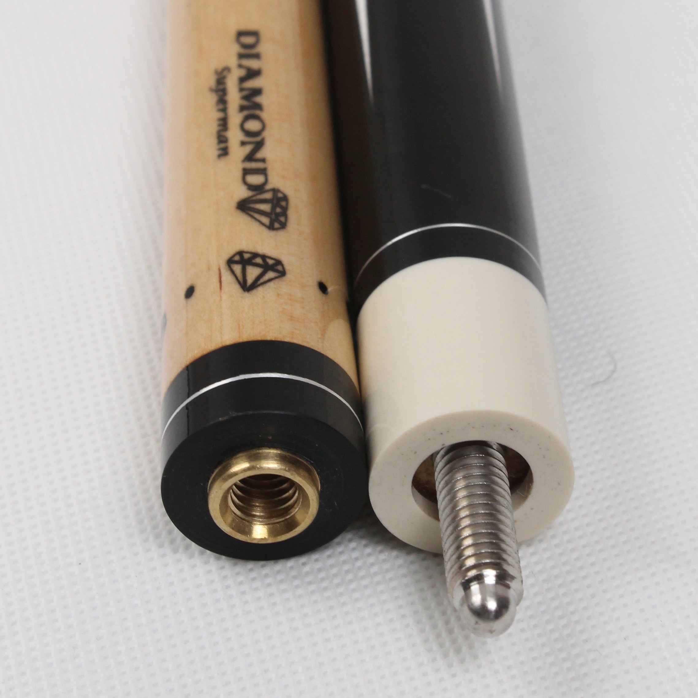 TQG-JX-001-5 Snooker Cue Stick Handmade 1/2 Joint with Ebony Fiberglass Butt Sleeve 13mm Tip High Quality Ash Wood Pool Cue